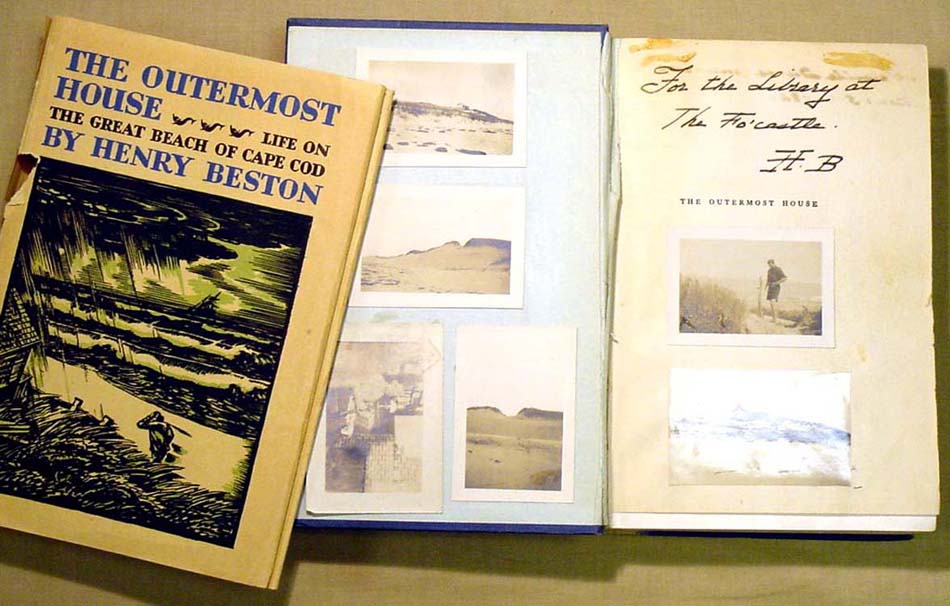 Henry Beston, The Outermost House: life on the great beach of Cape Cod. Garden City, N.Y.: Doubleday, Doran and Co., 1928.