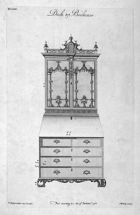 Thomas Chippendale, The Gentleman and Cabinet-Maker's Director ... . London: Printed for the author ... also by T. Osborne, 1754.