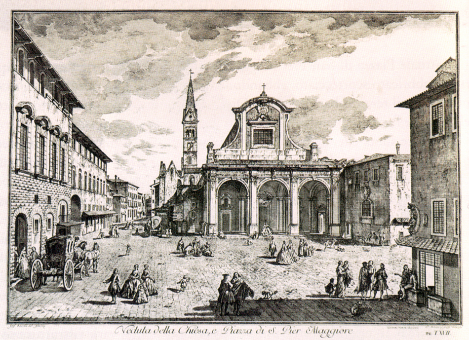 Giuseppe Zocchi, Scelta di XXIV Vedute delle Principali Contrade, Piazze, Chiese, e Palazzi della Citta di Firenze. Florence: G. Allegrini, 1744.